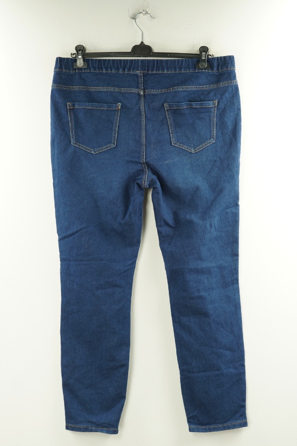 Spodnie granatowe jeansowe - JANINA zdjęcie 2