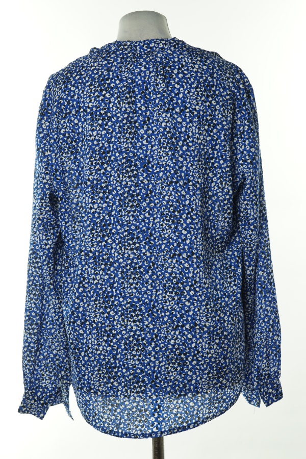 Bluzka niebieska w biało-czarne ciapki - EMILY & ME zdjęcie 2