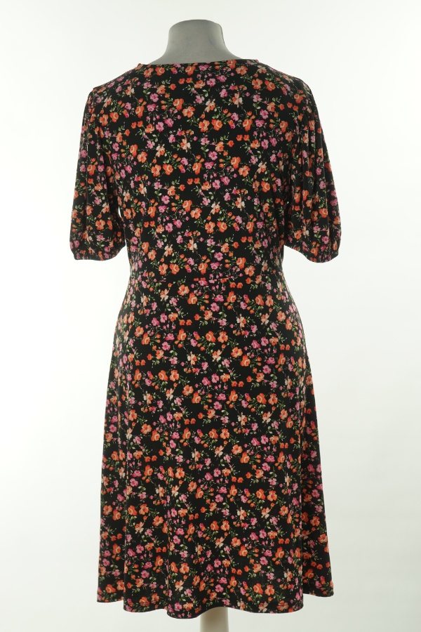 Sukienka czarna w kwiatki - LIPSY LONDON zdjęcie 2