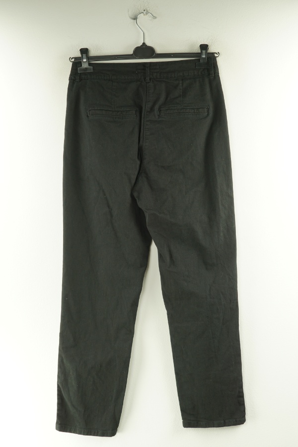 Spodnie czarne jeansowe z wysokim stanem - DENIM CO zdjęcie 2