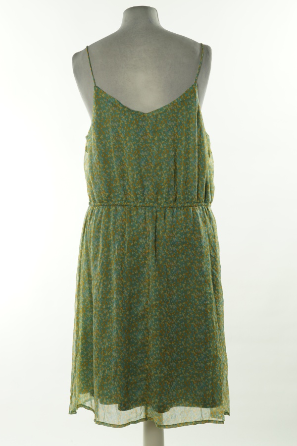 Sukienka seledynowa w żółte ciapki - VERO MODA zdjęcie 2