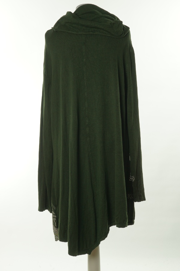 Sukienka sweterkowa zielona - SUSTAINABLE zdjęcie 2