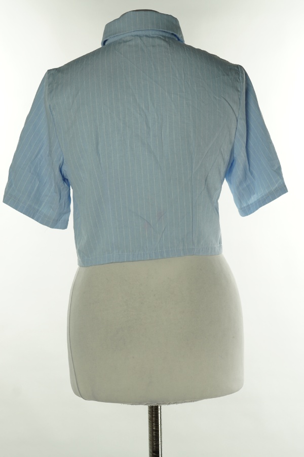 Koszula niebieska w paski - PRETTYLITTLETHING zdjęcie 2