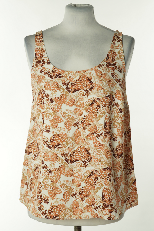 Bluzka białąa w beżowe motyle - PRIMARK zdjęcie 1