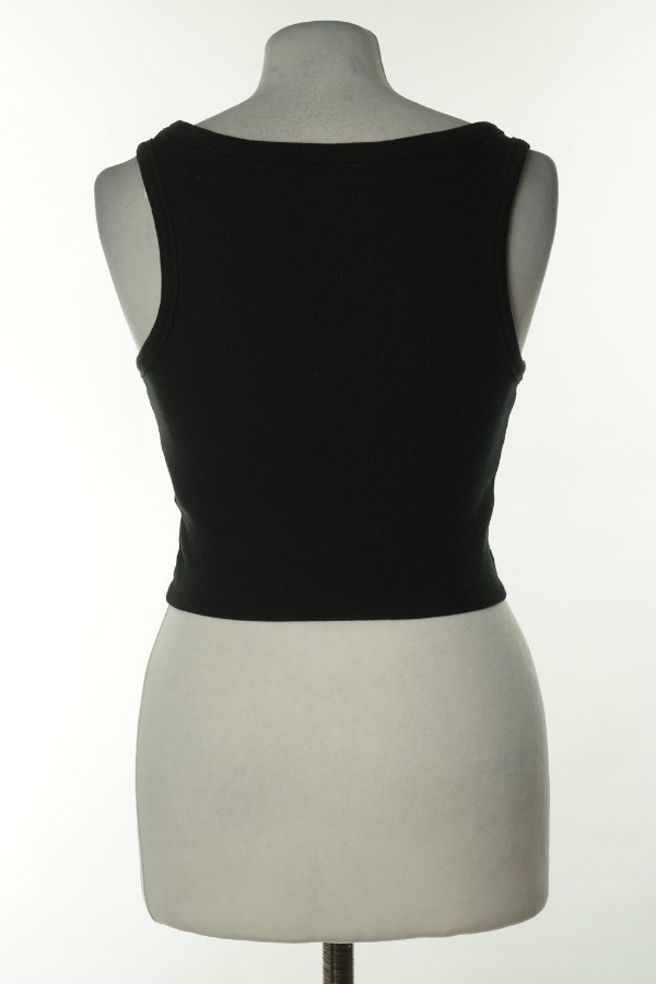 Top czarny prążkowany - ESMARA zdjęcie 2