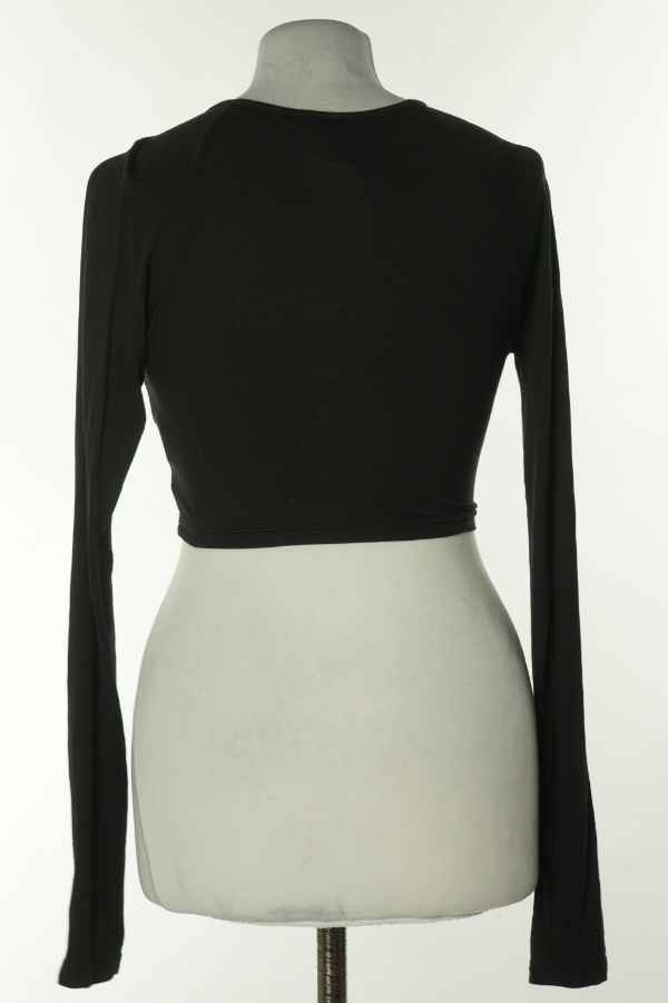 Top czarny z wycięciami - SHEIN zdjęcie 2