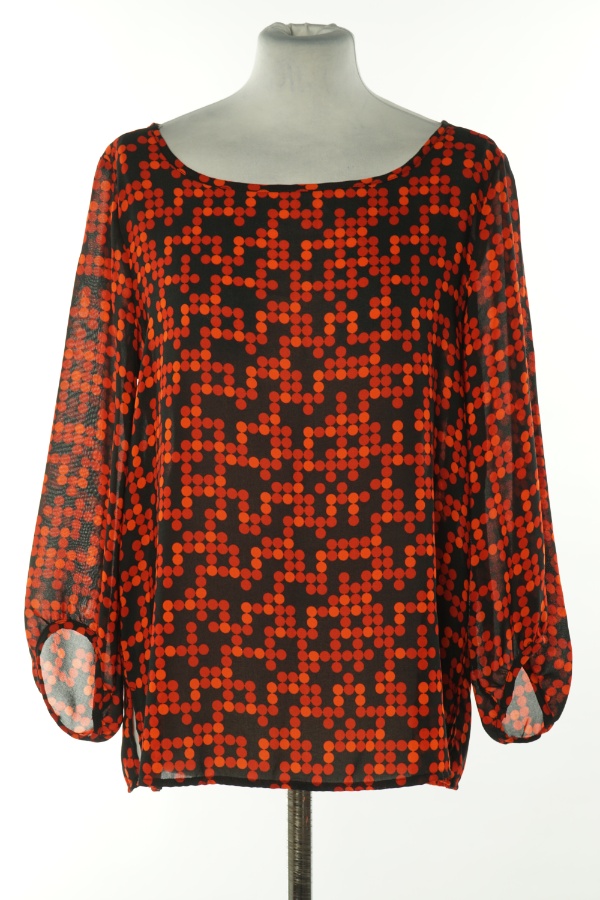 Bluzka czarna w czerwone kropki - KAPPAHL zdjęcie 1