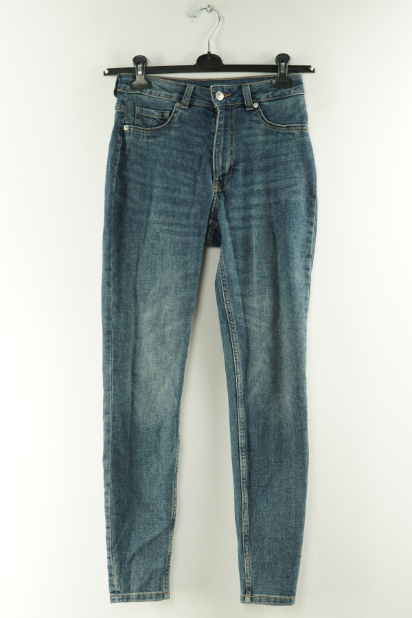 Spodnie granatowe jeans - H&M zdjęcie 1