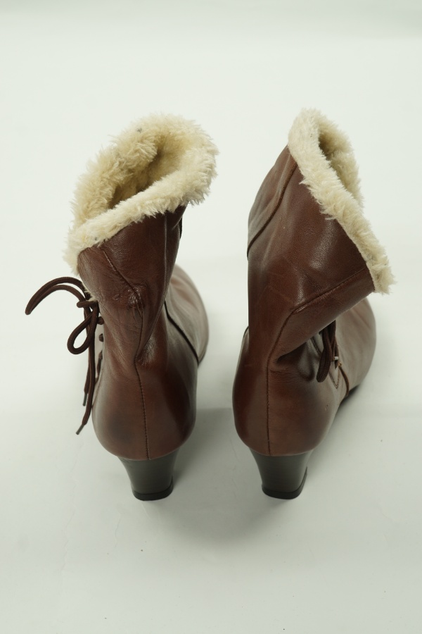 Botki brązowe z misiem - BRAK METKI Z NAZWĄ PRODUCENTA zdjęcie 3
