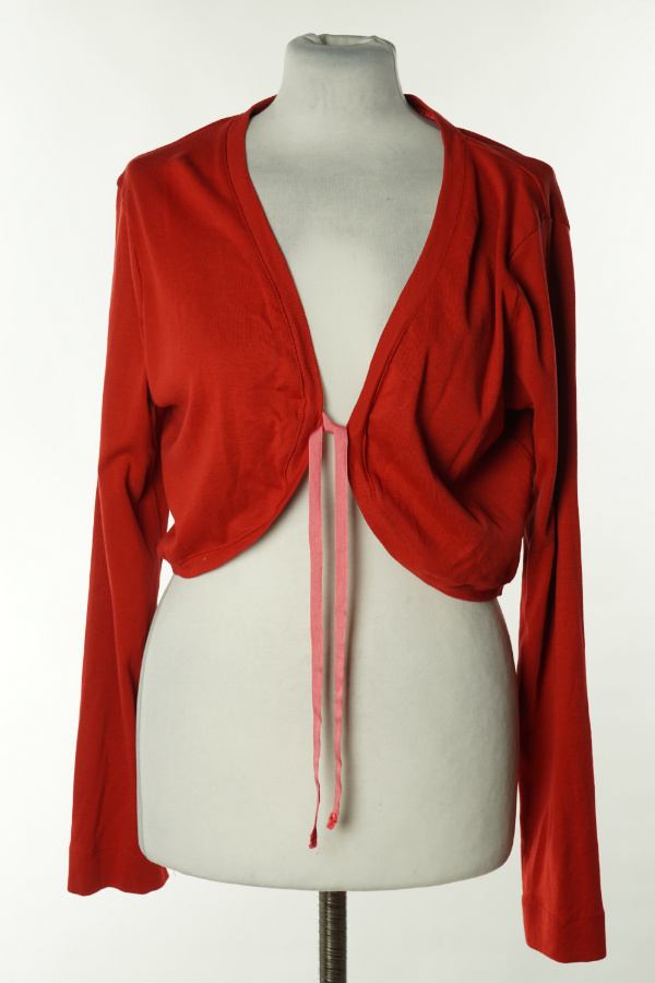 Narzutka czerwona z wiązaniem - KAPPAHL zdjęcie 1