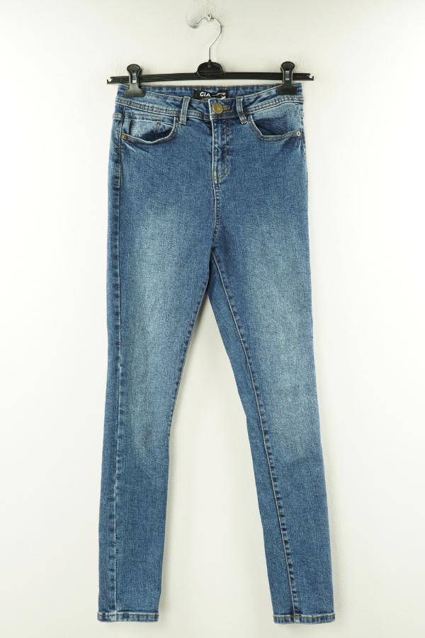 Spodnie niebieskie jeansowe - GEORGE zdjęcie 1