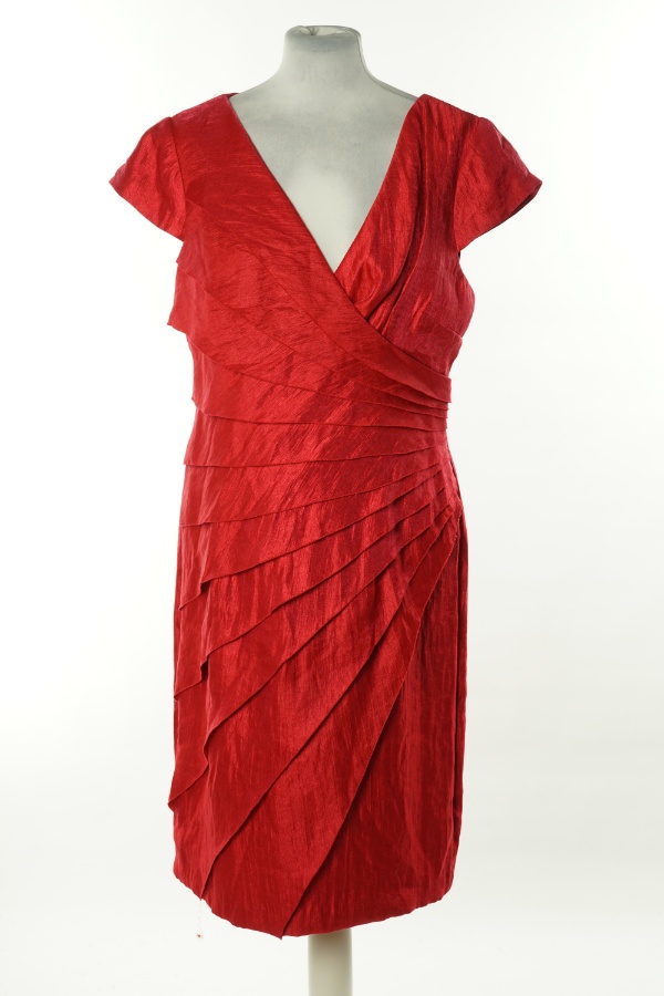 Sukienka różowa z falbankami - M&CO zdjęcie 1