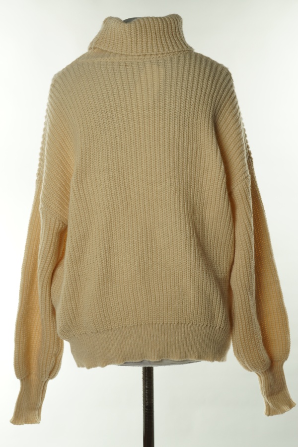 Sweter beżowy golf - SHEIN zdjęcie 2