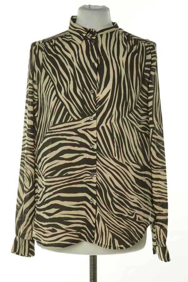 Bluzka beżowo-brązowa zebra - H&M zdjęcie 1