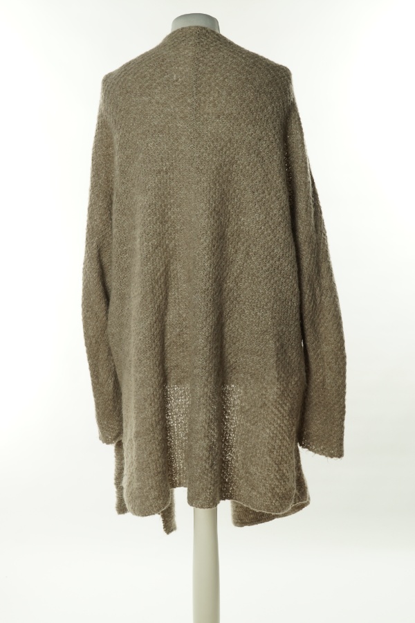 Narzutka sweterkowa ciemnobeżowa - DONNELL zdjęcie 2