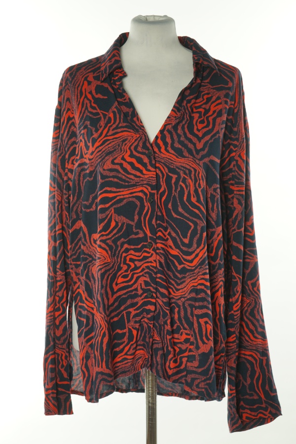 Koszula granatowo-czerwona wzorzysta - NHIOI zdjęcie 1