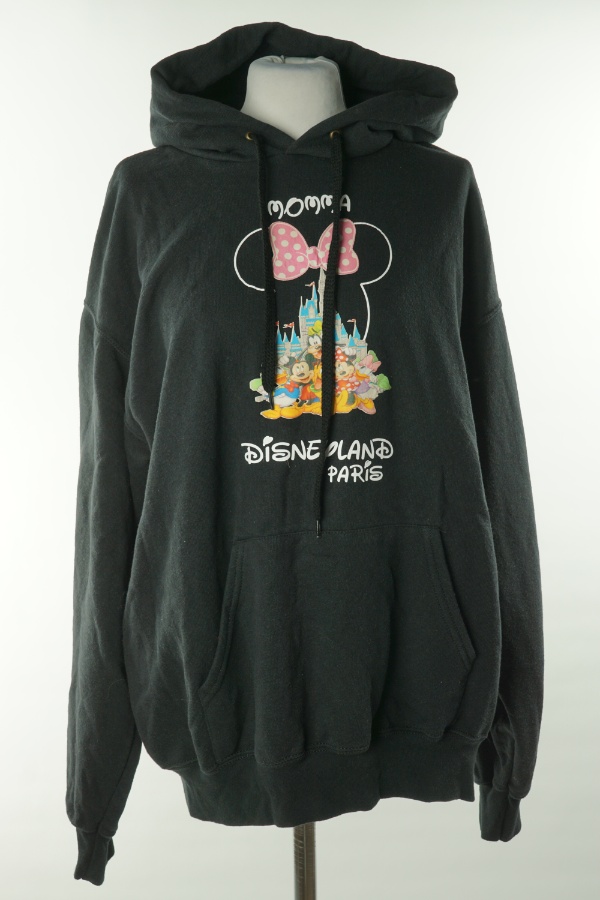 Bluza czarna Disneyland z kapturem - FRUIT OF THE LOOM zdjęcie 1