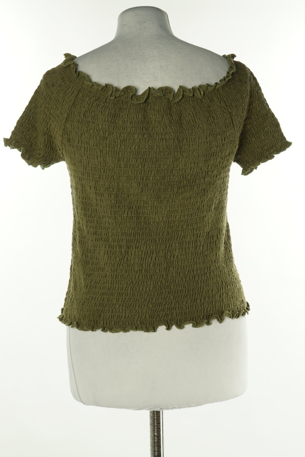 Bluzka zielona z efektem marszczenia - M&S zdjęcie 2