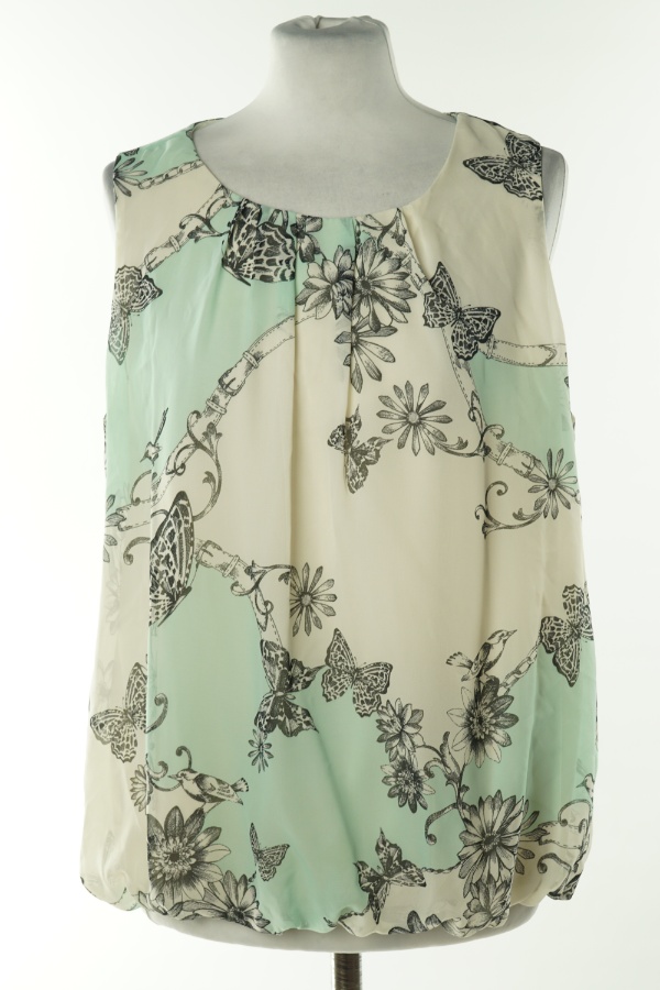 Bluzka kremowo-miętowa w kwiaty - DOROTHY PERKINS zdjęcie 1