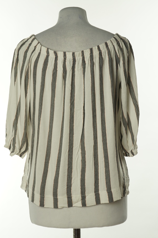 Bluzka w biało - szare paski - PRIMARK zdjęcie 2