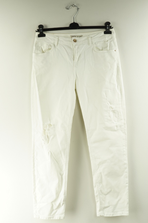 Spodnie białe jeansowe - DENIM zdjęcie 1
