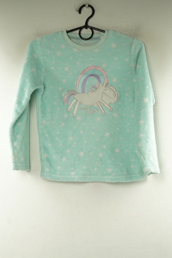 Bluzka polarowa piżamowa niebieska - F&F zdjęcie 1