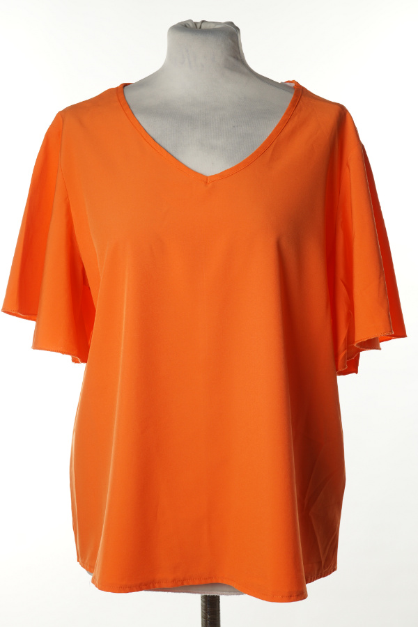 Bluzka pomarańczowa - BRAK METKI Z NAZWĄ PRODUCENTA zdjęcie 1
