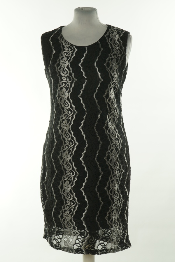 Sukienka czarno-szara koronkowa - KATE zdjęcie 1