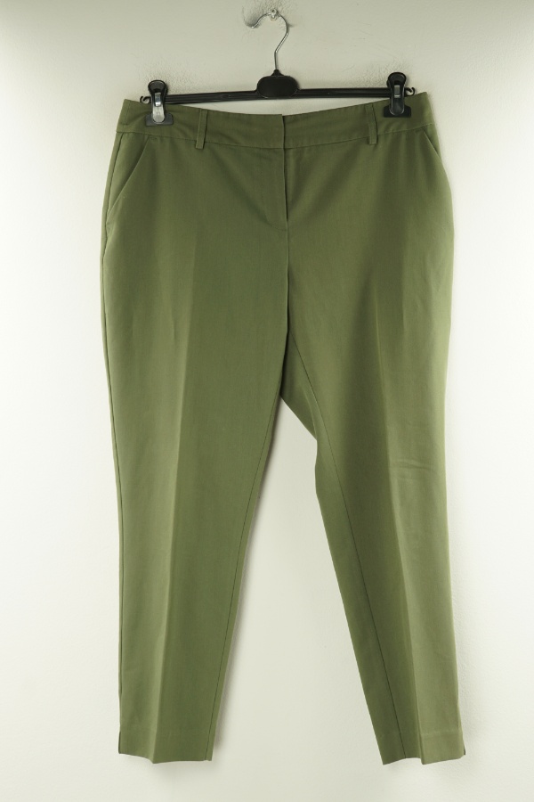 Spodnie 7/8 zieloine z kantem - DOROTHY PERKINS zdjęcie 1