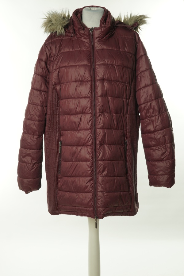 Kurtka wiśniowa z kapturem - D&CO. zdjęcie 1