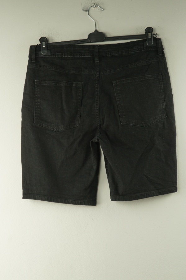 Krótkie spodenki czarne jeansowe - DENIM CO zdjęcie 2