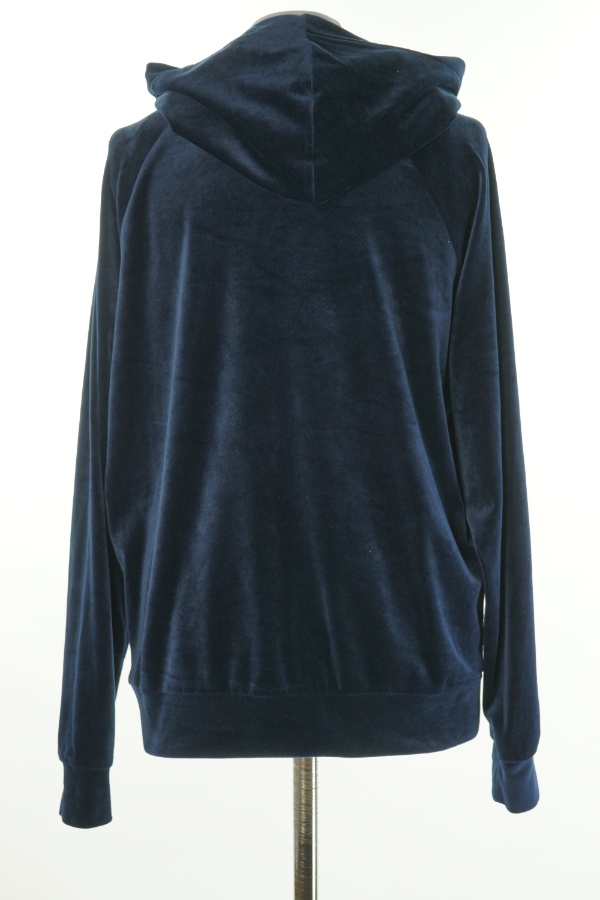 Bluza granatowa welurowa - HUNKEMOLLER zdjęcie 2