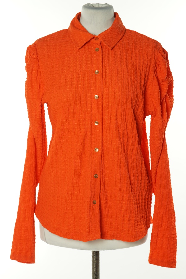 Koszula pomarańczowa z efektem gniecenia zdjęcie 1