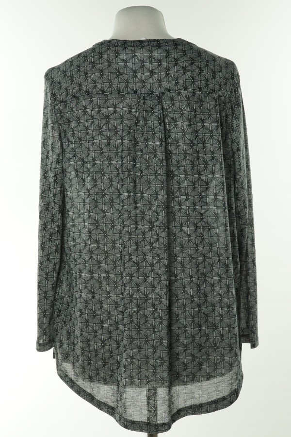 Bluzka czarna w białe wzory - H&M zdjęcie 2
