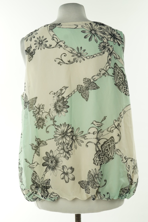 Bluzka kremowo-miętowa w kwiaty - DOROTHY PERKINS zdjęcie 2