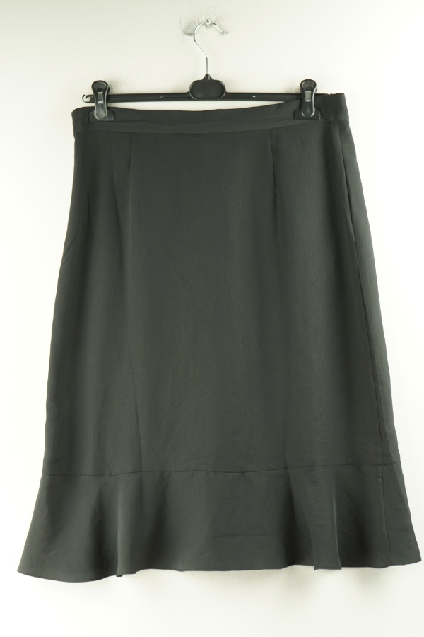 Spódnica czarna z falbanką - H&M zdjęcie 2