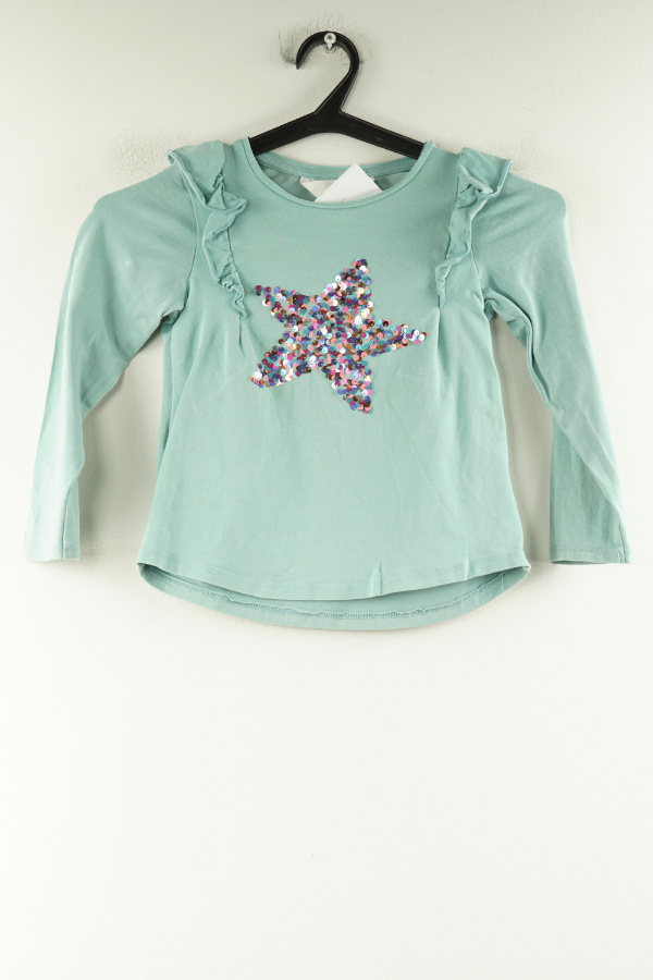 Koszulka miętowa gwiazda, H&M - H&M zdjęcie 1