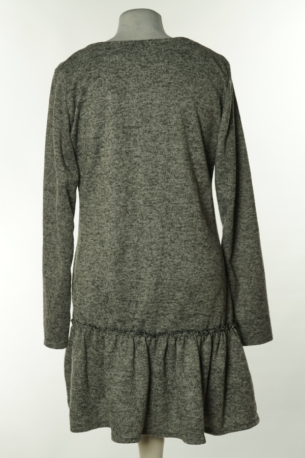 Sukienka szara sweterkowa - BRAK METKI Z NAZWĄ PRODUCENTA zdjęcie 2