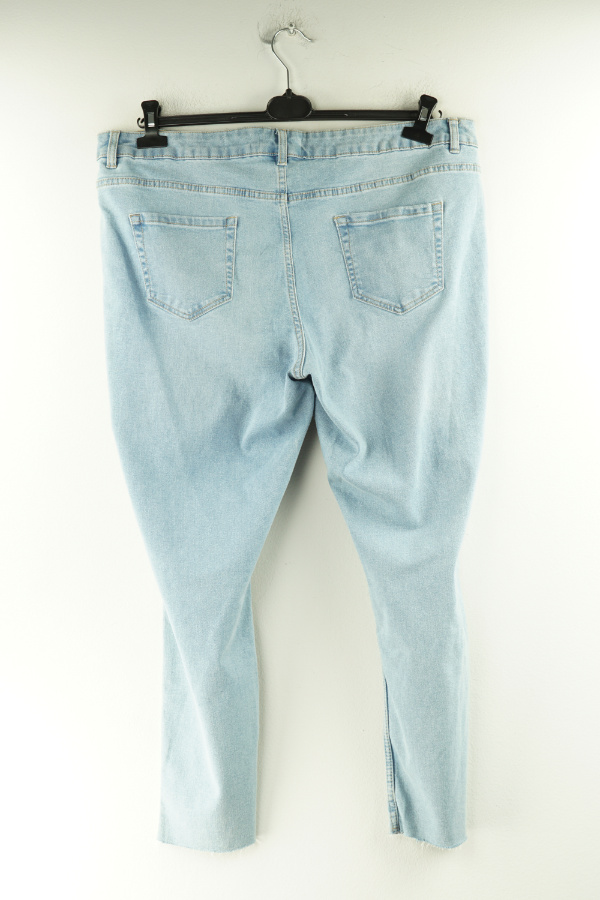 Jeansy z przetarciami niebieskie skinny fit - NEW LOOK zdjęcie 2