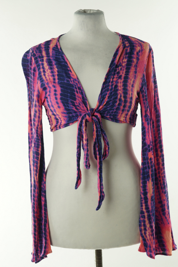 Top wiązany tie dye - BRAK METKI Z NAZWĄ PRODUCENTA zdjęcie 1