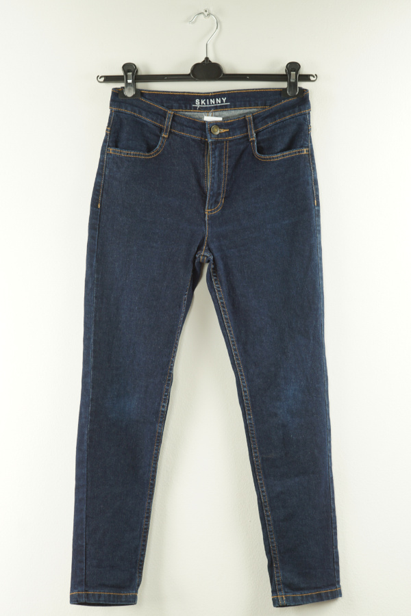Spodnie skinny granatowe - MARKS & SPENCER zdjęcie 1