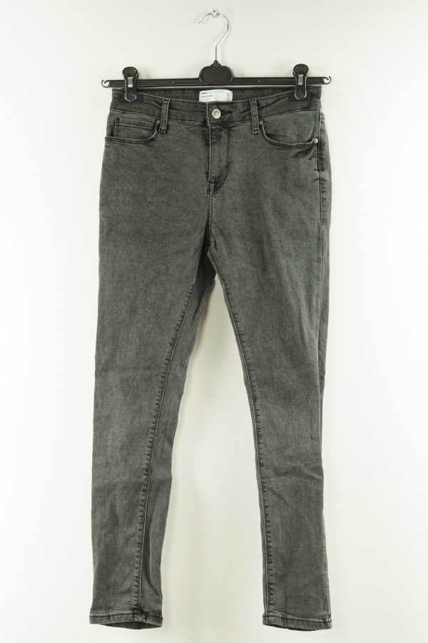 Spodnie szaro czarne jeansowe - ASOS zdjęcie 1