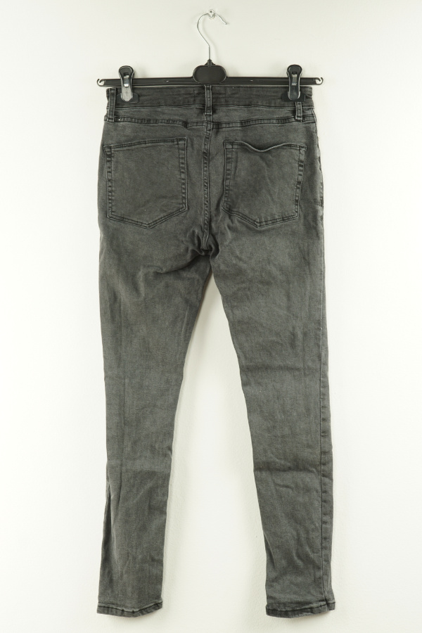 Spodnie szaro czarne jeansowe - ASOS zdjęcie 2