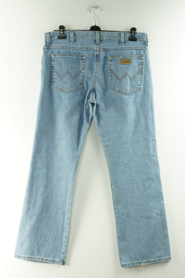 Spodnie niebieskie jeansowe Wrangler - WRANGLER zdjęcie 2