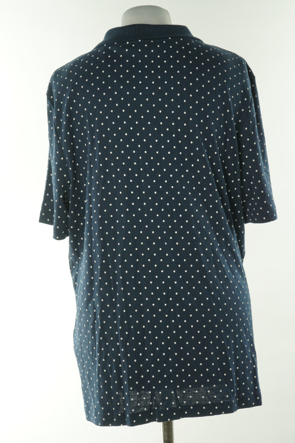 Koszulka polo granatowa w białe kropki - C&A zdjęcie 2