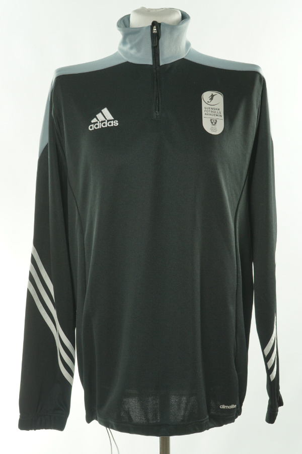 Bluza czarno z niebieskimi wstawkami Adidas - ADIDAS zdjęcie 1