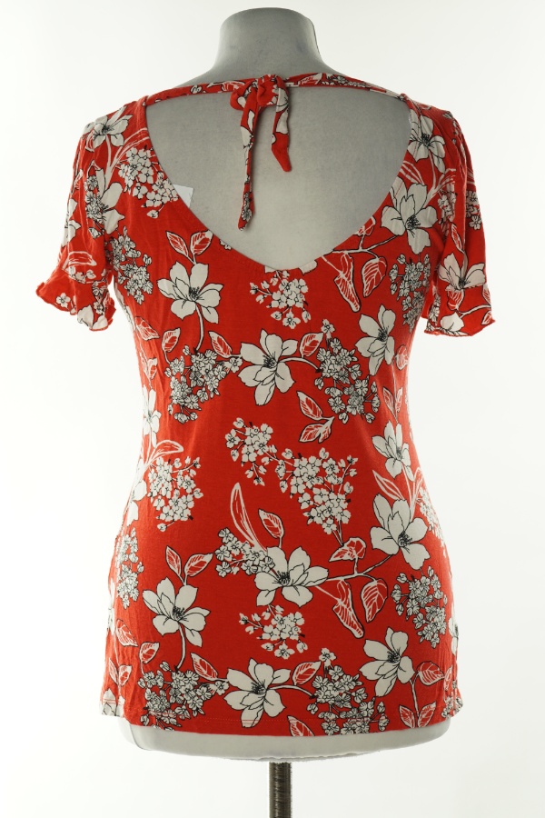 Bluzka czerwona w białe kwiatki - ORSAY zdjęcie 2