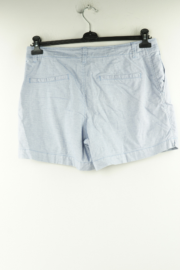 Krótkie spodenki materiałowe biało-niebieskie, H&M - H&M zdjęcie 2