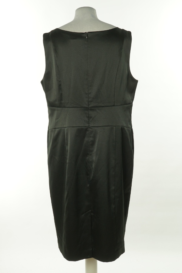 Sukienka czarna z dekoltem V - F&F zdjęcie 2