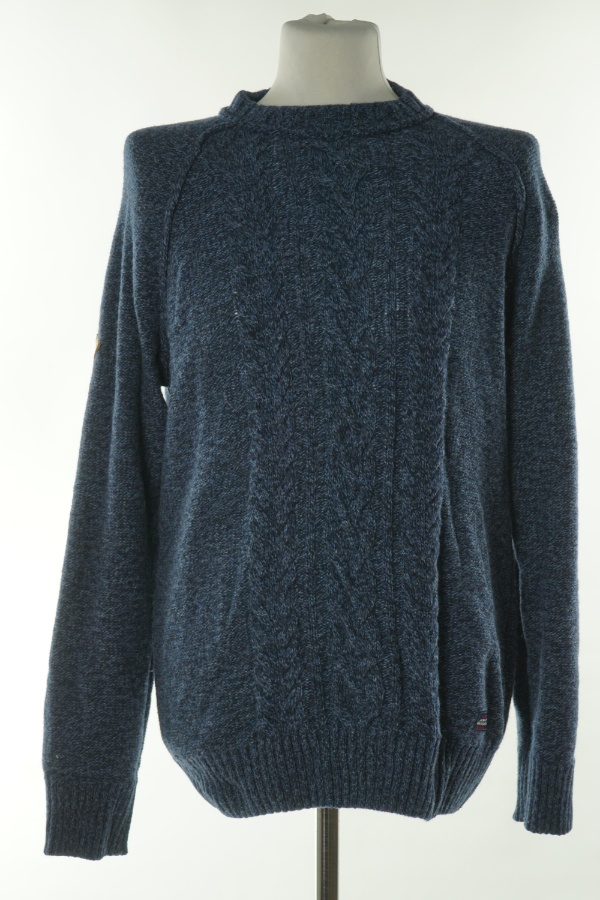 Sweter granatowy(71%WEŁNY) - SUPERDRY zdjęcie 1